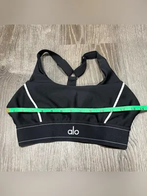 Alo Yoga Black Airlift Suit Up Bra thumbnail 7