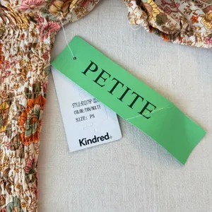 NWT Kindred Petite S Floral Smocked Maxi Dress Cottagecore Boho Prairie thumbnail 4