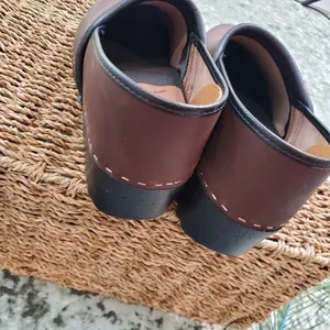 Björk Swedish Comfort Brown Leather Clogs‎ thumbnail 7