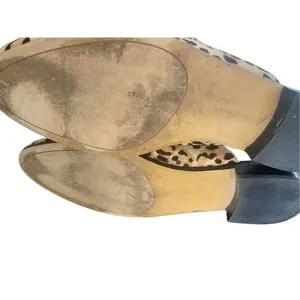 Halogen Violet Leopard Calf Hair Mules Size 8.5M thumbnail 5