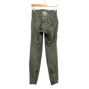Horze Desiree High Waisted Full Seat Silicone Grip Riding Breeches Olive USA 26 thumbnail 2