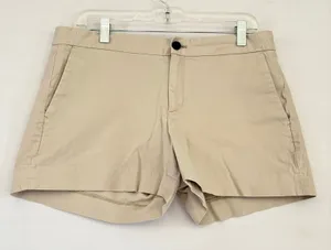 Banana Republic Hampton Fit Khaki Chino Shorts Beige Size‎ 10 thumbnail 1