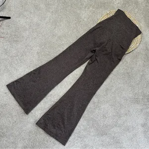 Offline by Aerie The Hugger Foldover Flare High Waisted Legging in Relic Brown S thumbnail 5