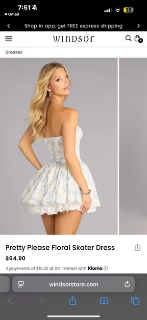 Floral Mini Dress Windsor thumbnail 2