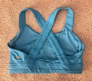 Y2K Lululemon Blue Sports Bra‎ size 4 older style authentic thumbnail 1
