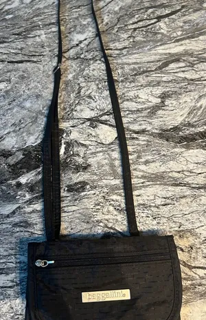 Baggallini Black Crossbody Bag with Gold Accents thumbnail 1
