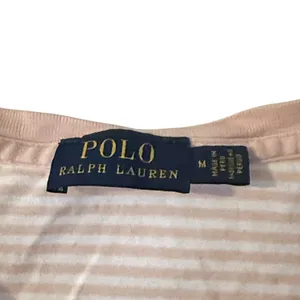 Polo Ralph Lauren Striped V-Neck T-Shirt‎ Women's Pink White Medium thumbnail 4