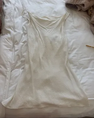 Princess Polly Cream Slip Dress thumbnail 1