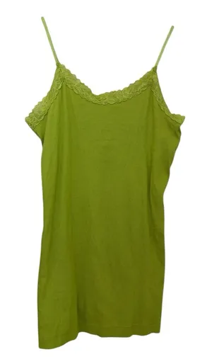 Gap Tank Lime Green Lace Trim Top NWT Size Medium thumbnail 1