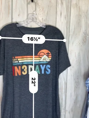 A Lot Can Happen in 3 Days Christian Easter Shirt Women Sz XL Jesus Gray Tee thumbnail 5