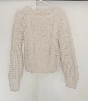 Cream Altar’d State Knit Sweater thumbnail 1