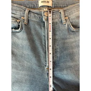 AGOLDE Nico High Rise Slim Jeans Light Wash Button Fly Size 26 thumbnail 7