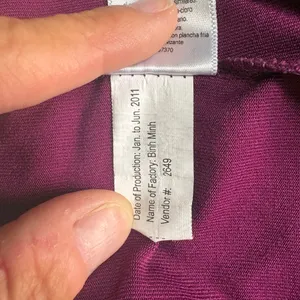 Alo Yoga Dark Plum Mesh Back Racerback Tank Top Medium thumbnail 5