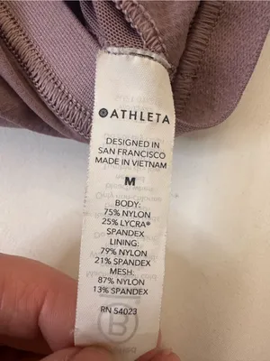 Athleta Dusty Mauve Ruched Cutout Bralette Tank thumbnail 5