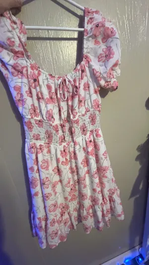 pink floral dress thumbnail 1