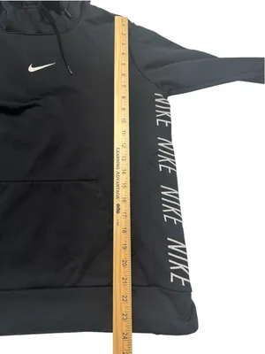 Nike Black Women's Hooded Pullover with Side Logo Tape thumbnail 9