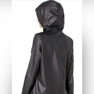 Adidas Women's Linear Windbreaker W/Hoodie, Rain Jacket, Full Zip, Black Size XS thumbnail 3