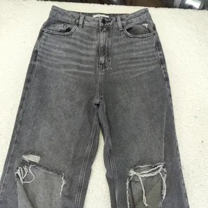 PacSun '90s Boyfriend Jeans Loose Baggy Black Distressed Women's‎ 27 Rigid Denim thumbnail 3