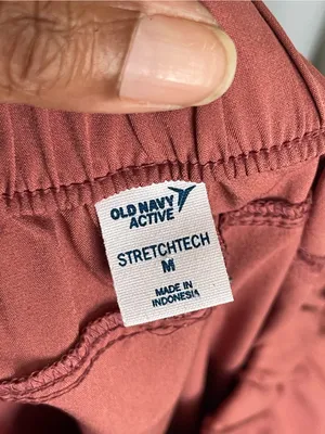 OLD NAVY Rust Orange Cargo Lightweight Jogger Pants Sz M thumbnail 8