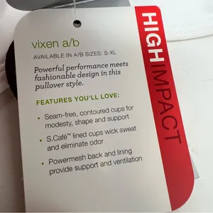 Moving Comfort Vixen Sports Bra Womens M 34AB-36A White High Impact NWT thumbnail 7