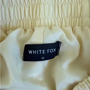 White Fox Pants Wide Leg Way She Walks Size S Yellow thumbnail 3