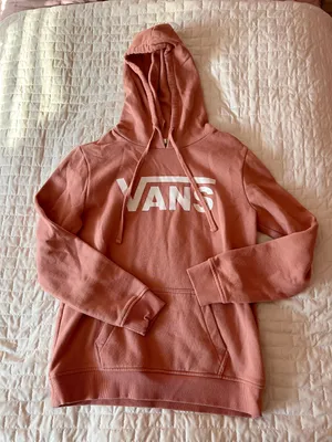 Vans Blush Pink Hoodie Sweatshirt Size XS thumbnail 1