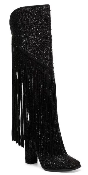 Fringe Tall Bedazzled Boots thumbnail 1