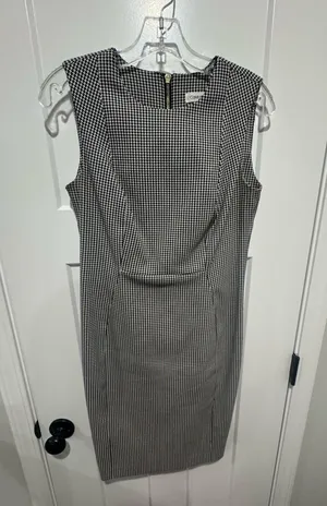 Calvin Klein Houndstooth Dress Sheath 6 thumbnail 1