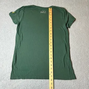 Green Bay Packers Shirt Womens‎ S Green Under Armour Combine Short Sleeve NFL thumbnail 7