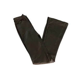 Edikted high rise black faux leather flare pants Size Small thumbnail 2