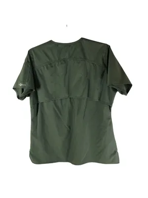 Carhartt Scrubs C12106 Women's Force Modern Fit Twill V-Neck Top Green M thumbnail 2