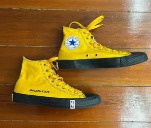 Converse Chuck Taylor NBA Golden State Warriors High Tops Men’s 7 Women’s 9 👽🧡 thumbnail 1