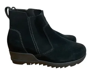 •Black Suede Ankle Boots thumbnail 1