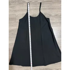 Wild Fable Slip Mini Dress XS Ebony Black Rayon Scoop Back Adjustable Gothic thumbnail 6