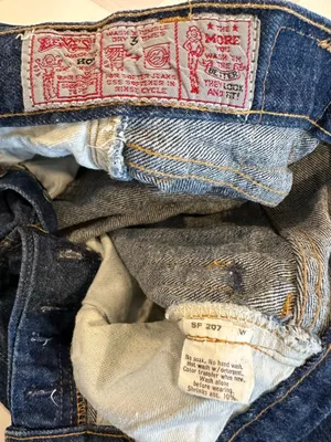 vintage levi’s 501s xx 80s straight leg slim fit dark blue wash denim jean USA thumbnail 8