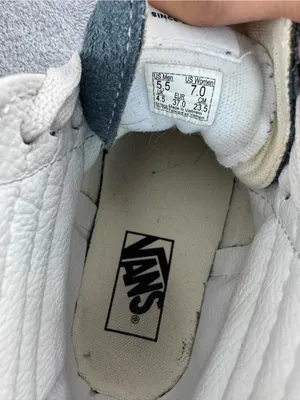 Vans Women's High-Top Sneakers in Dark Gray and White thumbnail 2