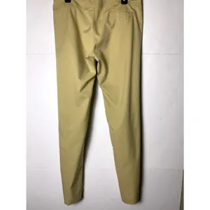 Nike Golf Pants Womens M Beige Khaki Orange Stripe Dri Fit Straight Leg thumbnail 12