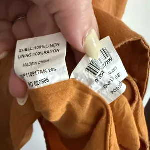 DISSH | Louise Linen Square Neck Mini dress - Light Brown | US Size 4 AU Size 8 thumbnail 5