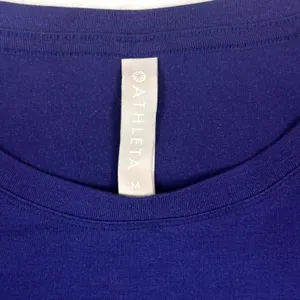 Athleta Womens Muscle Tank Top Royal‎ Blue Sleeveless Workout Gym Shirt Size M thumbnail 4