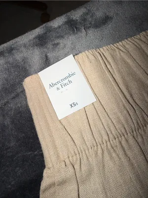 Abercrombie & Fitch Linen Blend Ultra Wide Leg Pant Size XS Short New with tag thumbnail 9
