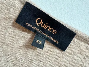 Quince 100% Mongolian Cashmere Cropped Tank in Oatmeal XS thumbnail 4
