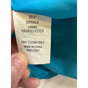 Amanda Uprichard Blue 100% Silk V-Neck Mini Dress Adjustable Straps Size S thumbnail 11