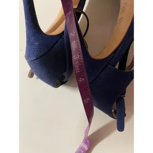 Via Spiga Navy Blue Open Toe Ankle Strap Heels Size 8.5 thumbnail 7