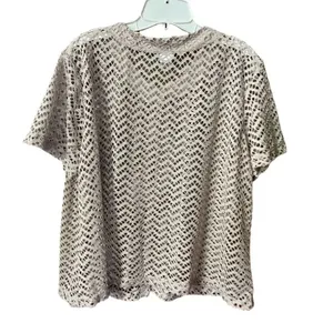 Vintage First Glance size XL crocheted cardigan coastal boho USA thumbnail 2