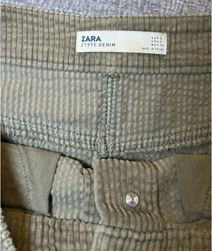 ZARA Corduroy Mini Skirt Button Front thumbnail 5