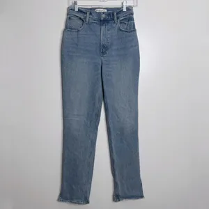 Abercrombie & Fitch Curve Love The 90's Straight Ultra High Rise‎ Size 26/2R thumbnail 2