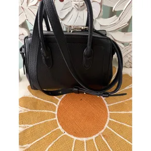 Kate Spade Knott Mini Satchel Black Pebbled‎ Leather PXR00438 NWT $298 Retail FS thumbnail 3