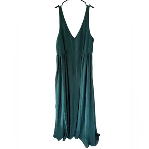 Birdy Grey NEW Laurie Empire Dress in Chiffon Emerald thumbnail 4