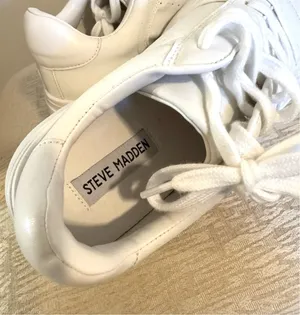 Steve Madden White Platform Sneakers thumbnail 4