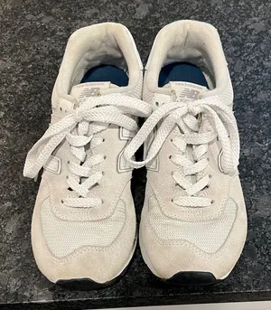 New Balance White Lace-Up Sneakers thumbnail 1
